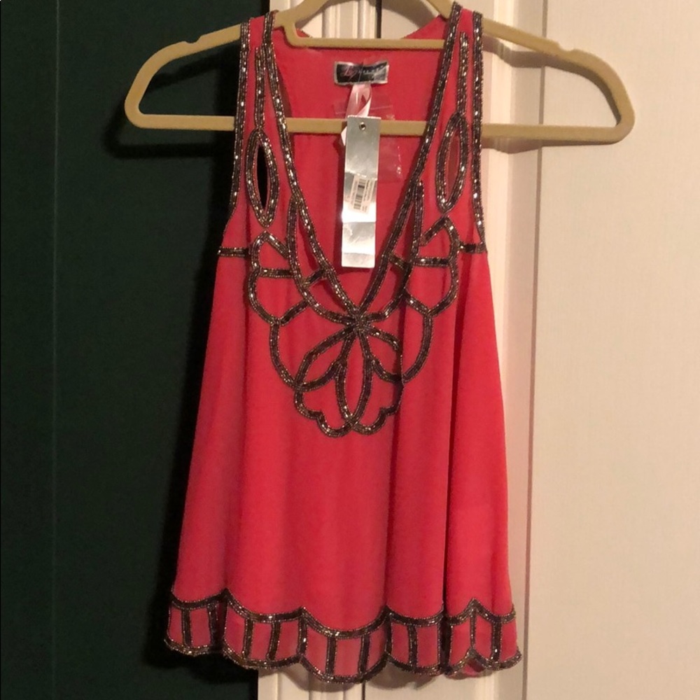 Sequin tank top